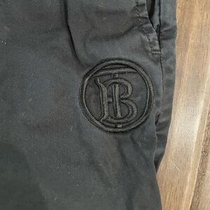Burberry kids size 6 black embroidered pants